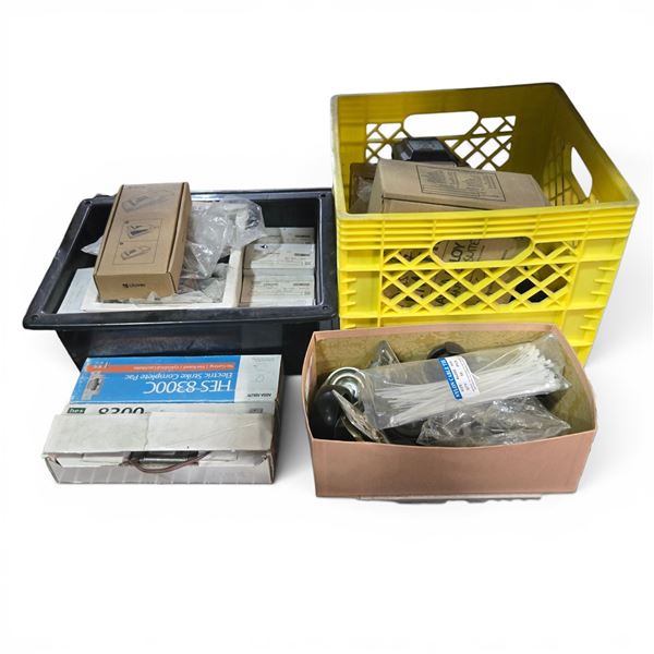 Misc. Group of Assorted Hardware - includes Wheels/Nylon Cable Ties/Master Locks & More!