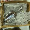 Image 3 : New 2 Boxes Stainless Steel Long Commercial Soup Hooked Handle Ladles & Utility Scoops