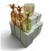Image 1 : New Group of Pineapple Shaped Gold-Colored Cocktail Cups - various sizes & colors, approx. 8 pcs