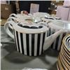Image 2 : New Tea Set Satori Black & White - includes Tea pots/Plates/Creamer & Sugar Jar