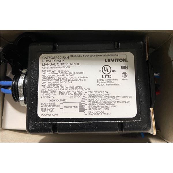 New - 4-Pcs Leviton Occupancy Sensor Power Pack - RV: $560 (OSP20-RDH)