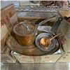 Image 2 : New Large Group of Glass & Copper Hot Pot Cookware - Various sizes, types & Condition