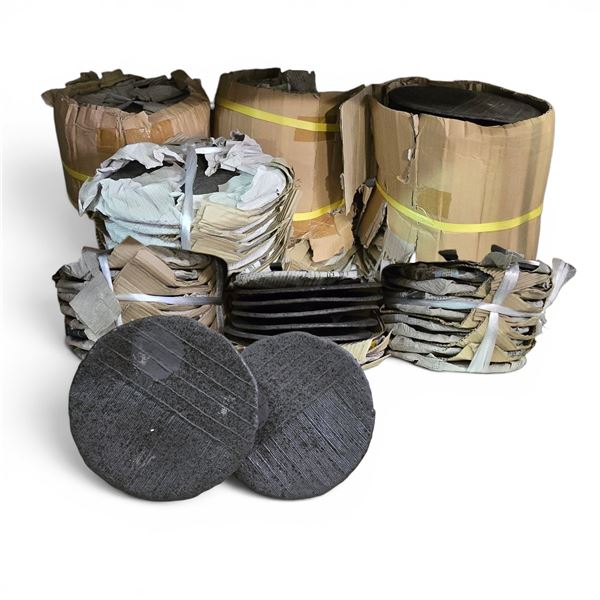New Set of Japanese Round Carbonized Stone Decorative Restaurant Plates - approx. 90 pcs