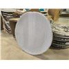 Image 2 : New Set of White Alpine Ceramic Decorative Textured Plates - approx. 30 pcs