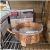 Image 2 : New Group of Glass & Copper Hot Pot Cookware - 7 pcs, 7" Diameter each