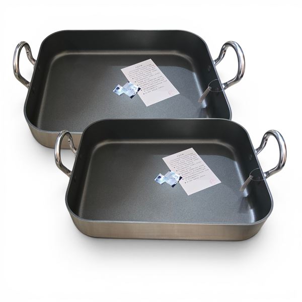 New Set of 2 Commercial Non-Stick Roasting Pans - approx. R.V. $180 each