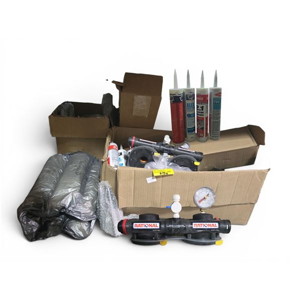 Misc. Lot of New Hardware & Sealing Supplies - includes New Rational Water Filter System/New Sealant