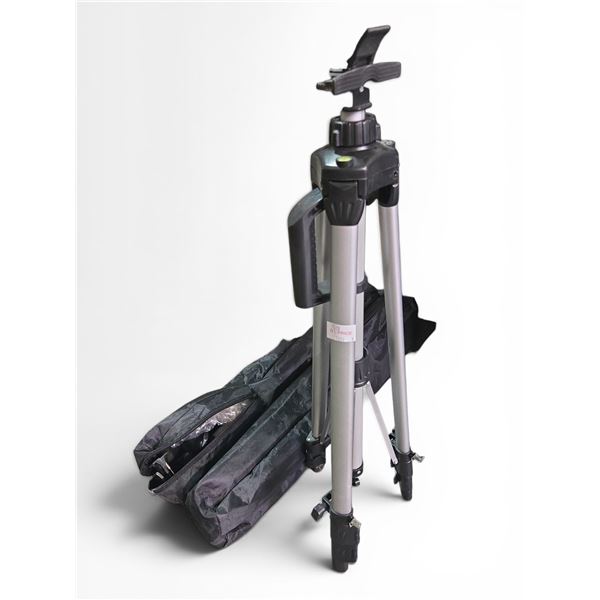 Group of 3 Portable Aluminium Adjustable Tripods - w/ Bags