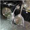 Image 2 : New Large group of Commercial Stainless Steel Cookware - includes Pans, Pot Lids, Set of White Porce