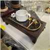 Image 3 : Group of Assorted Decorative Items - includes Small Carafes/Wooden Trays/Wax Candles & More