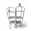 Image 1 : Set of 2 Stainless Steel 3-Tier Display Shelves