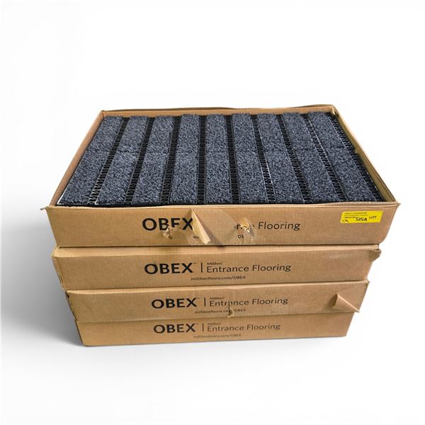 New Obex Entrance Flooring Grey Mats - 4 Boxes, 5 Sheets per Box (Size: 11mm)
