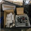 Image 4 : Group of Misc. Hardware & Plastic Measuring Pitchers - includes Screws/Straight Joiners/Door Hardwar