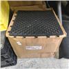 Image 2 : Group of Misc. New Square Flooring Black Mats, Storage Plastic Bins, Stainless Steel Cookware & More
