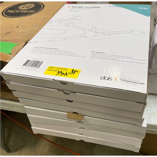 New - 8-Pcs Dals RFP-UNI Universal Rough-in Plate