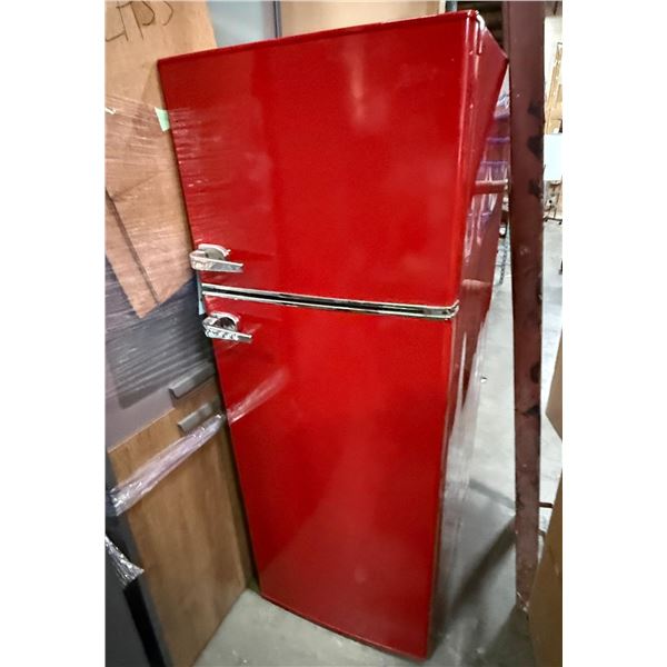 Red Retro Top-Freezer Refrigerator
