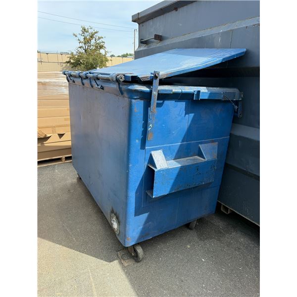 Steel Dumpster on castors