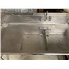 Image 3 : Stainless Steel Commercial Sink with Faucet, Approx. H44" x W60" x D33"