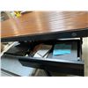 Image 4 : Large Wooden Top Desk with Metal Base, H31" x W84"