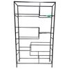 Image 1 : Black Metal Display Shelf Unit (Frame Only), Approx. H76" x W45" x D12"