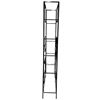 Image 2 : Black Metal Display Shelf Unit (Frame Only), Approx. H76" x W45" x D12"