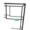 Image 3 : Black Metal Display Shelf Unit (Frame Only), Approx. H76" x W45" x D12"