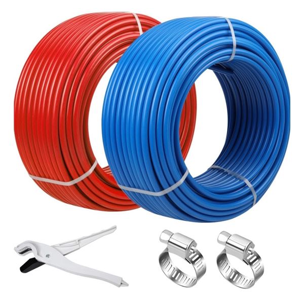 New - PEX Pipe 1/2 Inch 100ft 2 Rolls PEX Tubing - RV: $85.99 CAD (B0CPVGYPQ2)