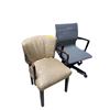 Image 1 : 2-Pcs Lot: Armchair and Gray Office Chair