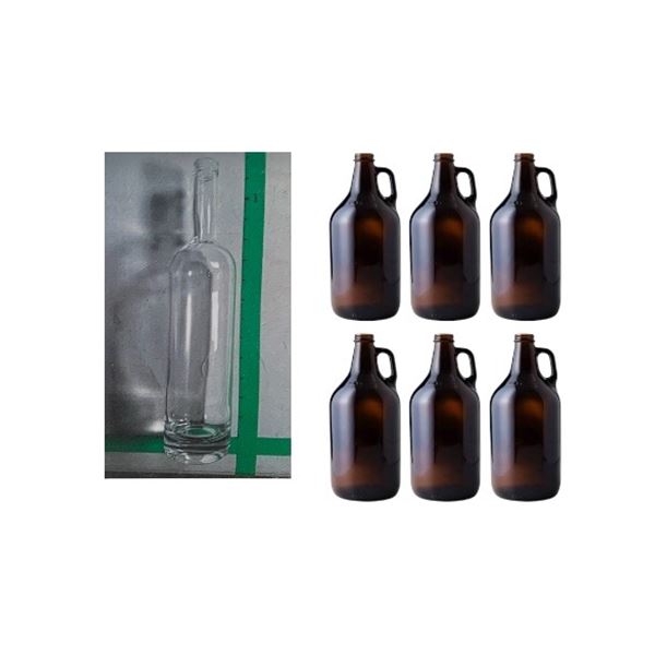 Movie Set Dec NEW Glass Bottles - includes 13" H Glass Bottles w/ Corks (approx. 72 pcs per box - ap