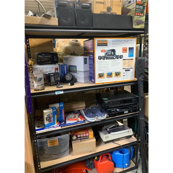 Shelf Lot Contents - includes Photosmart Printer/GPS/Desktop Theater 5.1" & More