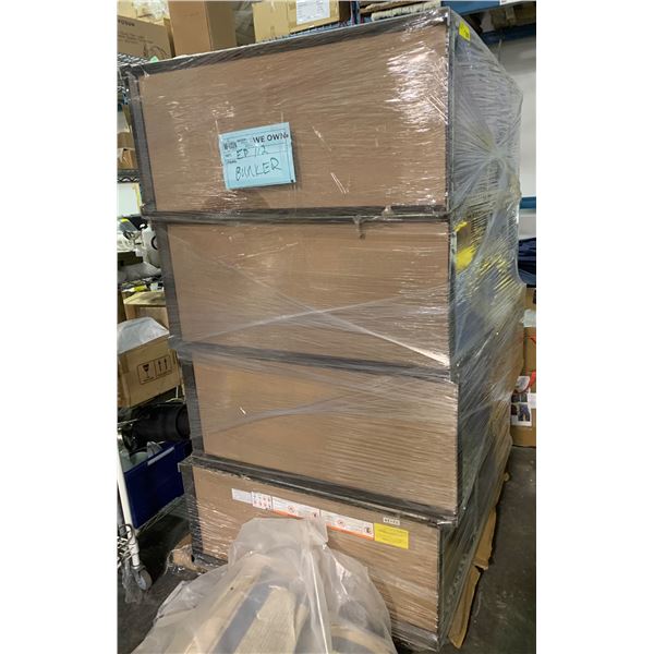 Movie Set Dec Assorted Storage Metal Shelves - 4 pcs