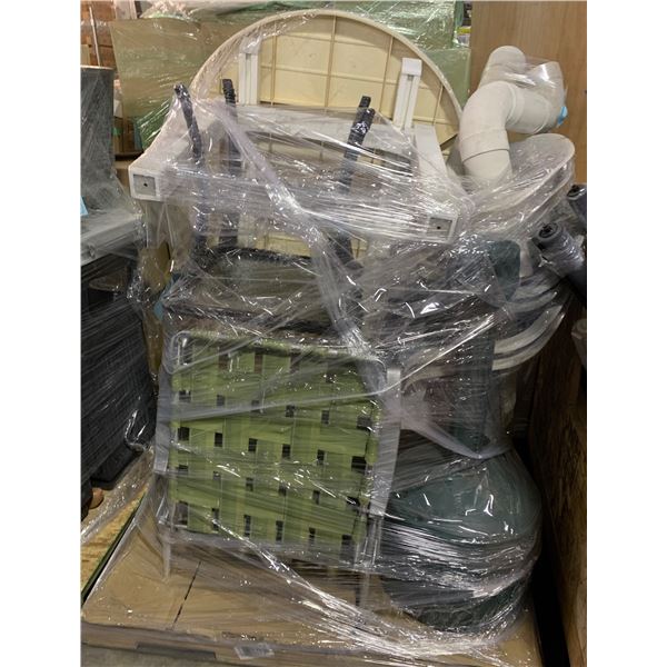 Movie Set Dec "Rooftop" Décor - includes Camping Chair/Patio Table/Umbrella Stand & More