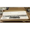 Image 2 : 2-Pcs New Kuzo Vega 45-in Black LED Linear Pendant - RV: $1142 (LP10345-BK)