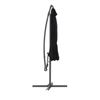Image 3 : CorLiving 9.5ft Tilting Offset Patio Umbrella with Crank and Cross Base - RV: $140 - (Color Varies)