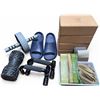 Image 1 : Assorted New Home Gym Fitness Bundle: Nautica Slides, Leekey Bands, Cork Blocks & Accessories