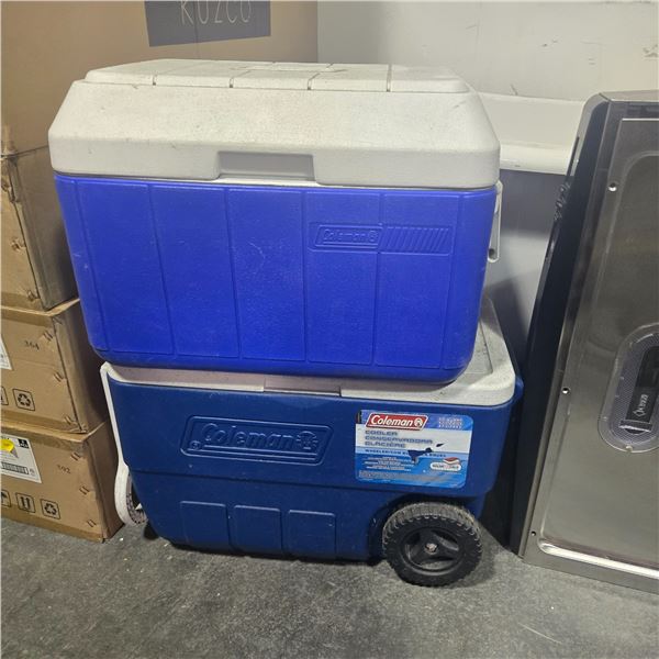 Group of 2 Coleman Coolers