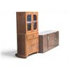 Image 1 : Group of 2 Furniture - includes a Mid-Century Glass Cabinet & Office Dual Storage Cabinet