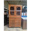 Image 3 : Group of 2 Furniture - includes a Mid-Century Glass Cabinet & Office Dual Storage Cabinet