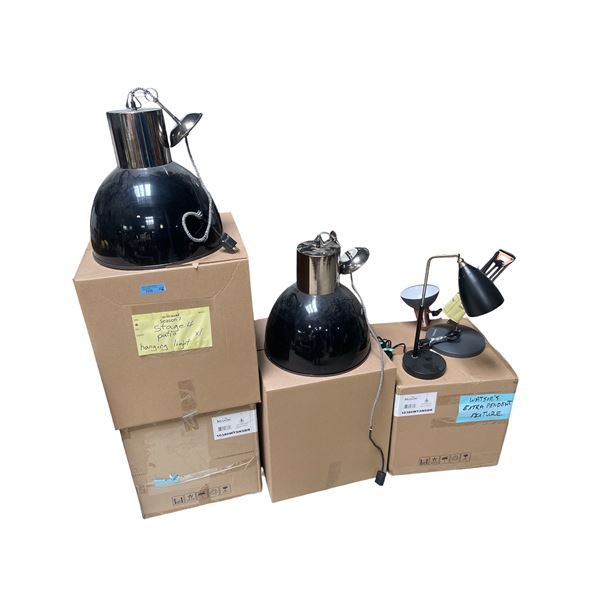 Group of Various Hanging/Stage Lights