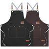 Image 1 : 5-Pcs New Canvas Barista / Chef Apron - RV: $125 - Mixed Colours