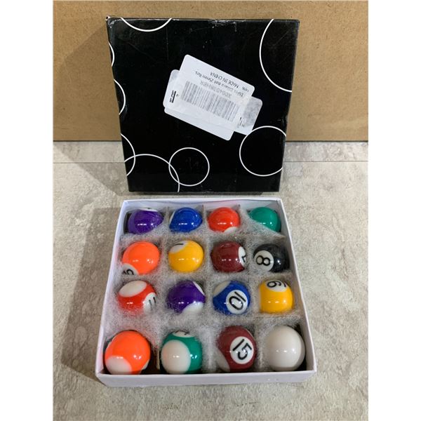 16 Pcs Mini Billiards Ball 25mm