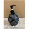 Image 2 : Black Ceramic Sugar Skull Soap Dispenser