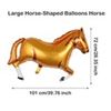 Image 4 : 16 PCS Western Themed Party Balloons - Foil Horse