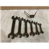 Image 1 : Vintage Heavy-Duty Open-End Wrench Set w/ Wrench Rack