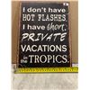 Image 3 : Metal Hot Flashes Sign