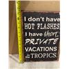 Image 4 : Metal Hot Flashes Sign