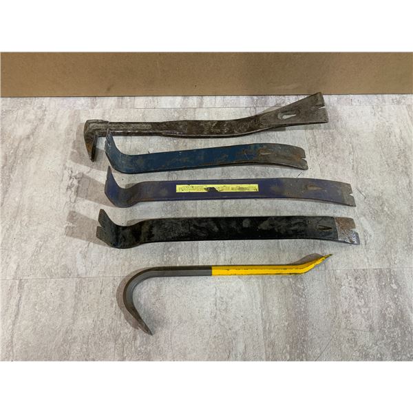 Lot of 4 Different Pry Bar Tools