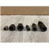 Image 2 : Lot of 3 Swivel Sockets & 3 Socket Adapters