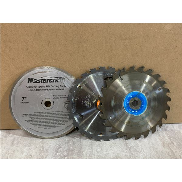 Lot of 3 Skilsaw Blades