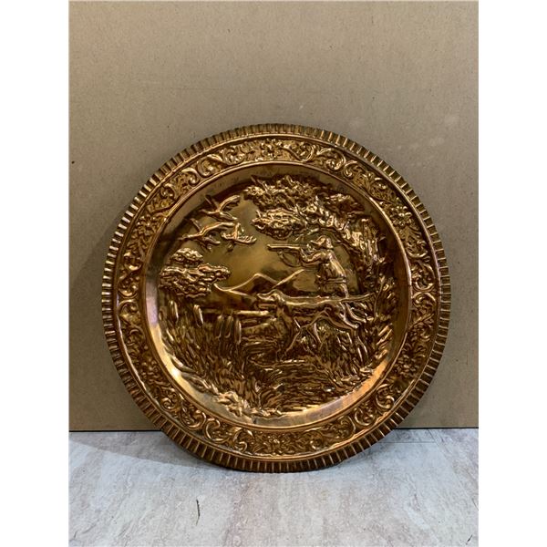 Vintage Decorative Wall Plate Copper Colour